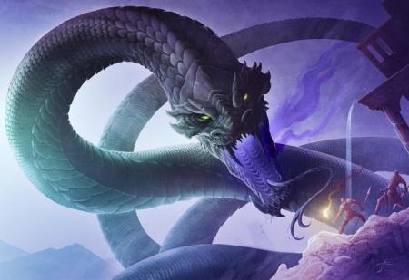dragon bleu