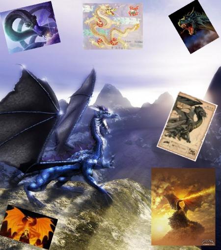 compile de d'image de dragon